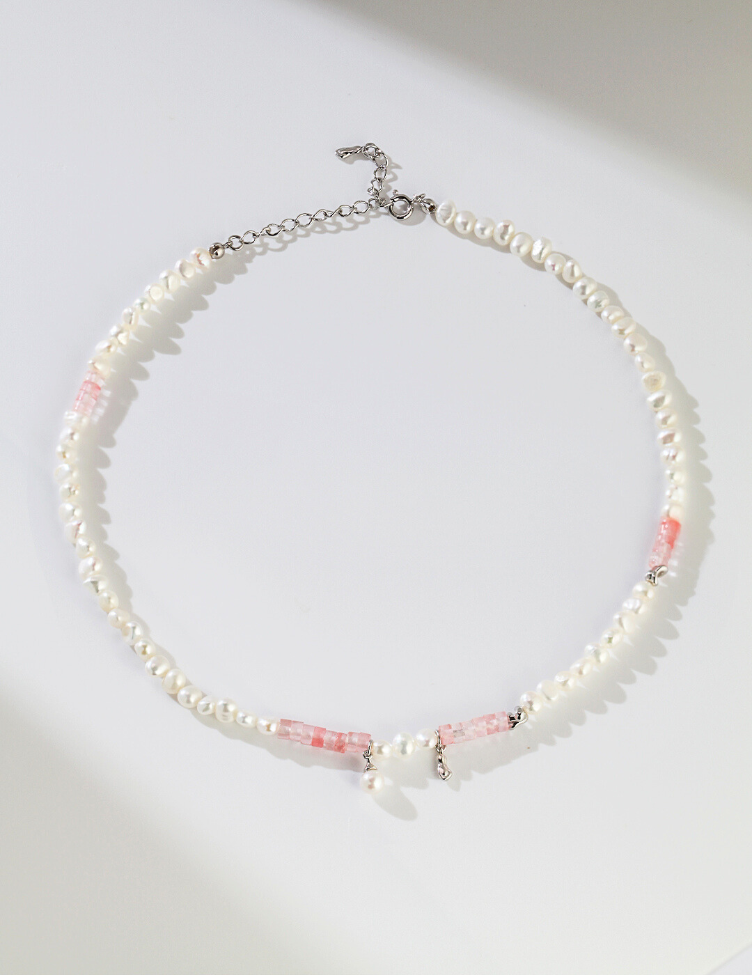 Peach Blossom Pearl Necklace