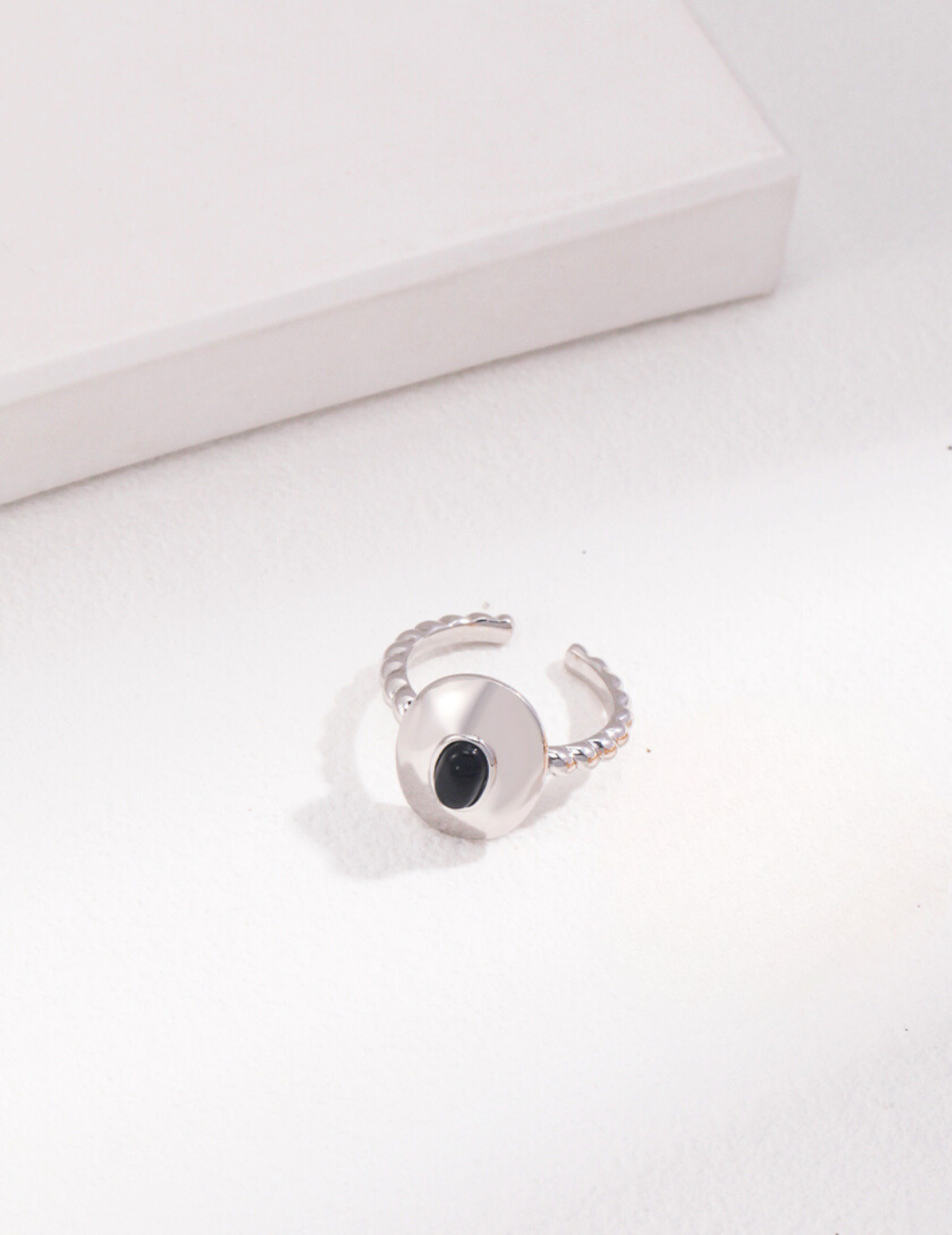 Sleek Minimalist Gemstone Ring