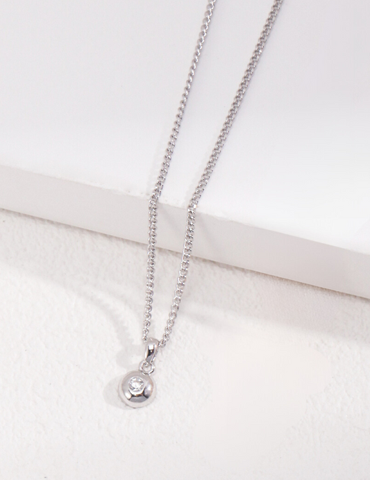 Radiant Zircon Charm Necklace