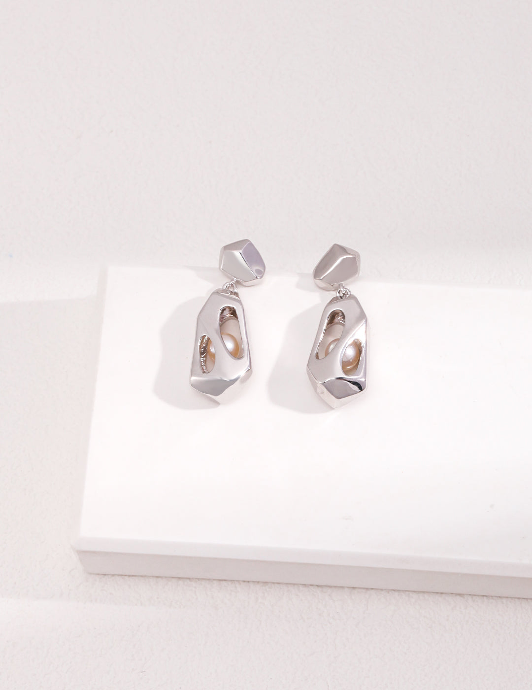 Pearl Radiance Sterling Silver Earrings