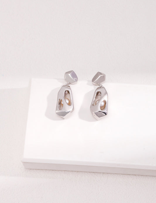 Pearl Radiance Sterling Silver Earrings