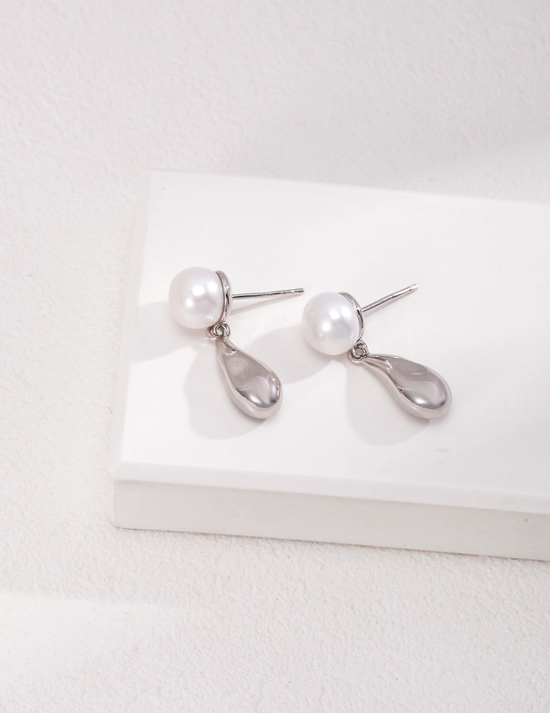 Pearl Cascade Sterling Silver Earrings