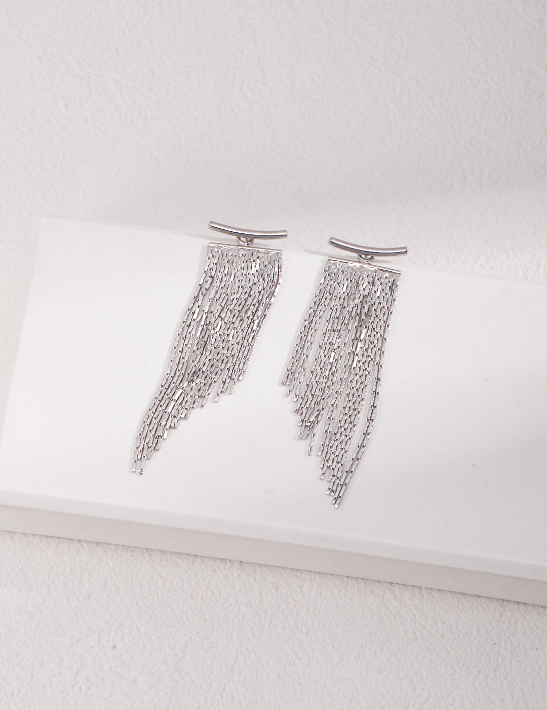 Ethereal Cascade Sterling Silver Earrings