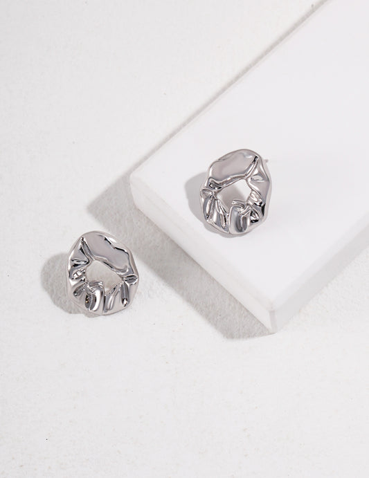 Sleek Loop Sterling Silver Earrings