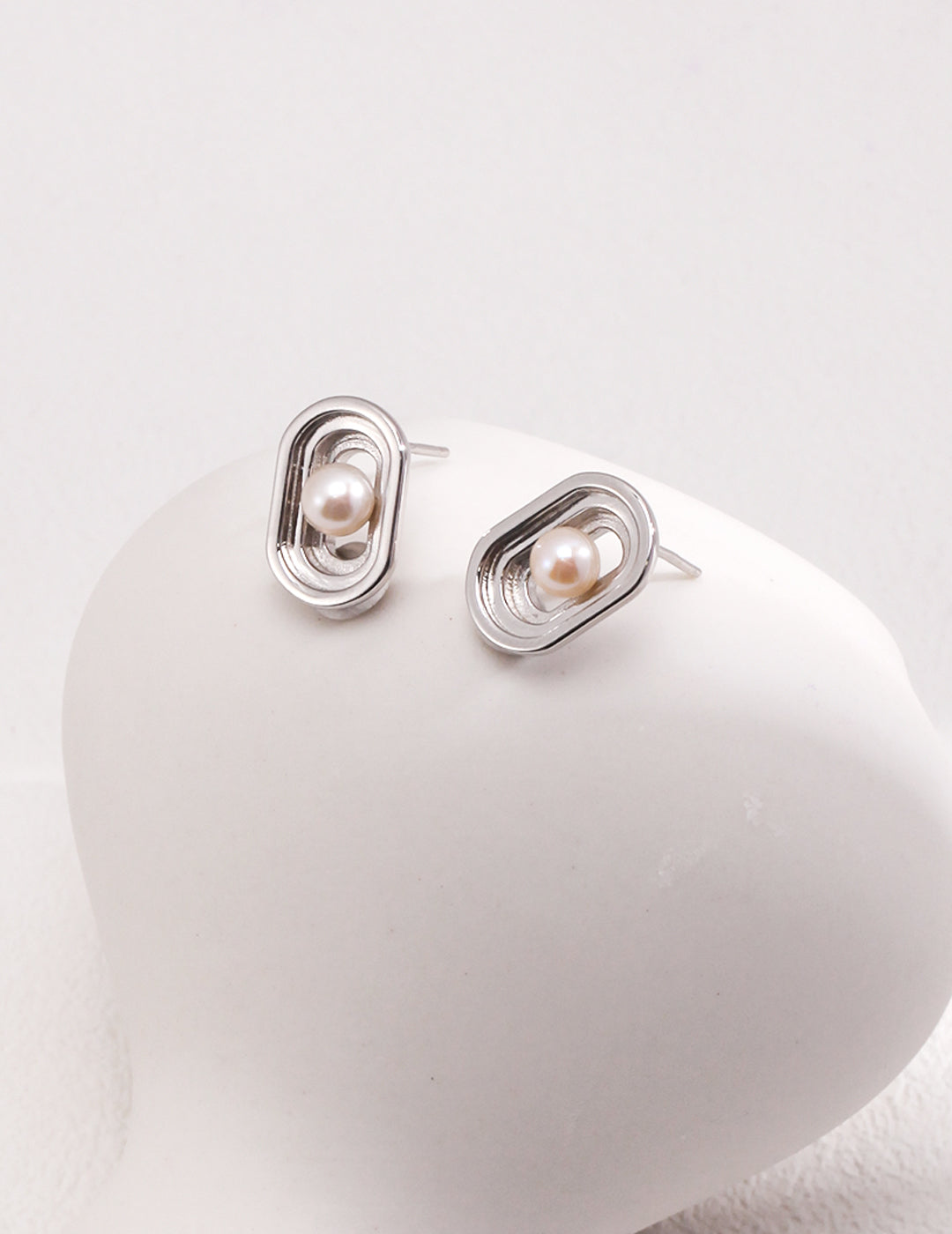 Pearl Elegance Sterling Silver Earrings