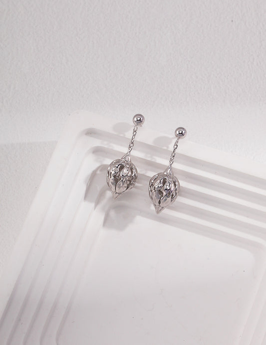 Elegant Floral Sterling Earrings