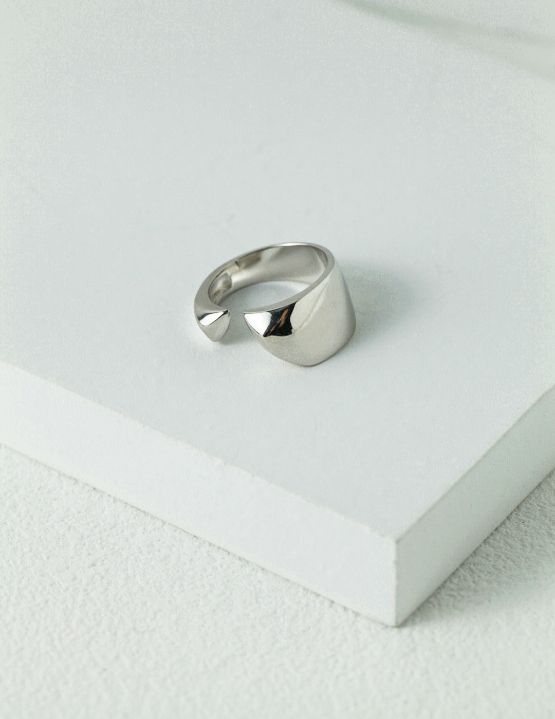 Modern Sculpture Sterling Silver Ring