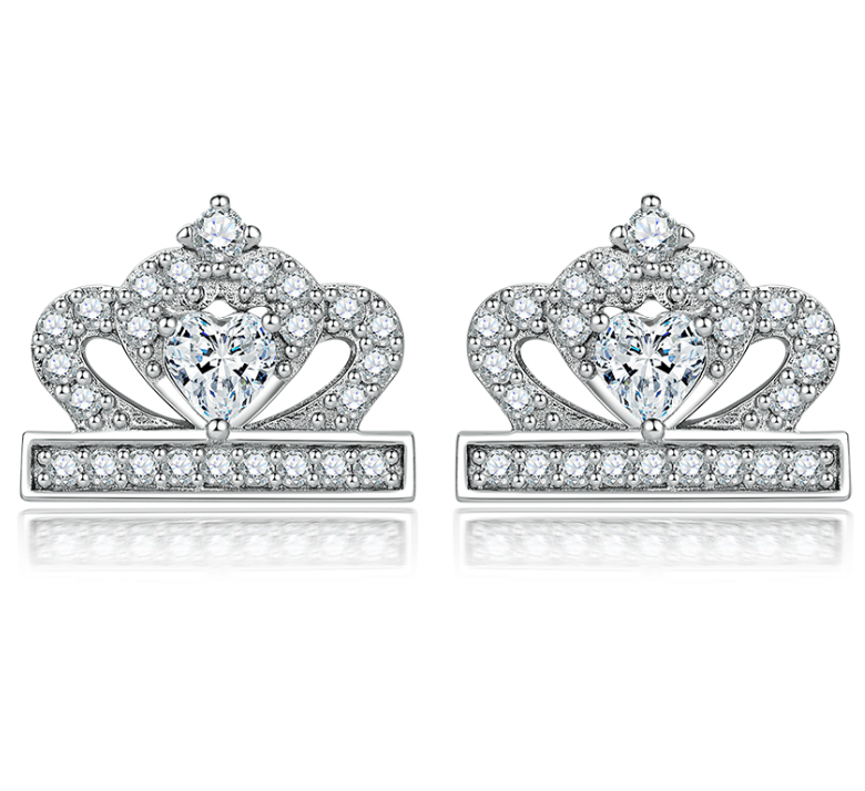 Royal Halo Zirconia Earrings