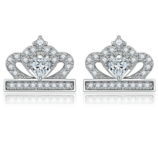 Royal Halo Zirconia Earrings