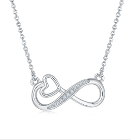 Infinite Affection Moissanite Diamond Necklace