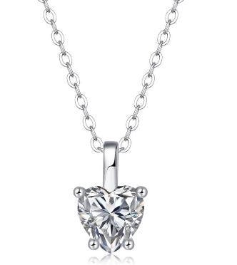 Divine Heart Moissanite Pendant Necklace