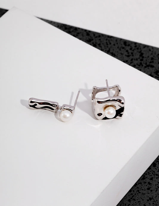 Asymmetry Geometric Sleek Earrings